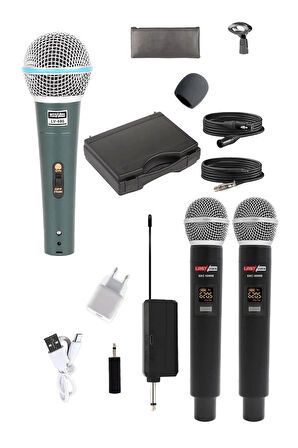 Lastvoice Ample Little Paket-2 Aktif hoparlör ve Mixer Full Ses Sistemi Seti