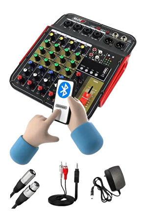  Lastvoice Ample Little Paket-4 Aktif hoparlör ve Mixer Full Ses Sistemi Seti
