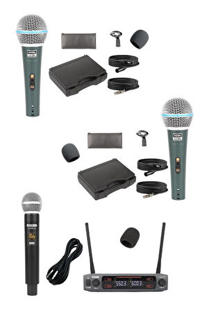  Lastvoice Ample Classy-Paket-2 Aktif hoparlör ve Mixer Full Ses Sistemi Seti