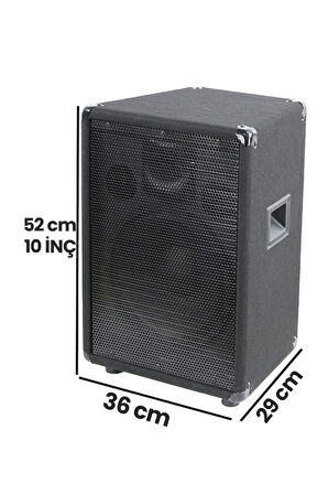 Lastvoice LPM-10 Ahşap Profesyonel Kabin Hoparlör 10 inç 450W