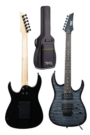 Midex Crade Grey Rosewood Klavye Super Strat Kasa HH Yüksek Kaliteli Elektro Gitar