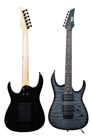 Midex Crade-ST Grey Rosewood Klavye Super Strat Kasa HH Yüksek Kaliteli Elektro Gitar