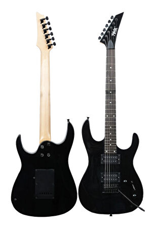 Midex Crade Black Rosewood Klavye Super Strat Kasa HH Yüksek Kaliteli Elektro Gitar