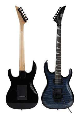 Midex Crade-ST Blue Rosewood Klavye Super Strat Kasa HH Yüksek Kaliteli Elektro Gitar
