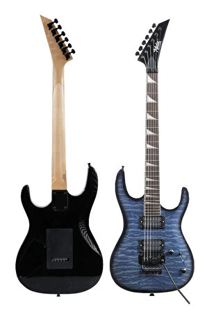 Midex Crade-25AMP Blue Rosewood Super Strat Kasa HH Yüksek Kaliteli 25W Amfili Elektro Gitar Seti