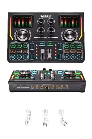 Lastvoice BM800 Titanium V2 Set Efektli Ses Kartı Mikrofon Stand Kayıt Canlı Yayın (PC ve Telefon)