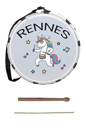 Rennes DVL-33RD Örf Aletleri Özel Tasarım Çocuk Davulu 30 cm