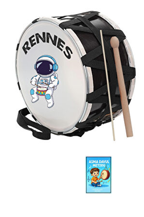 Rennes DVL-31BRW Örf Aletleri Özel Tasarım Çocuk Davulu 30 cm