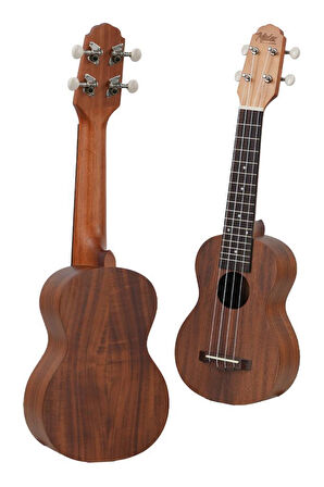 Midex SPA-241 Koa Ağacı Kaliteli Soprano Ukulele Seti