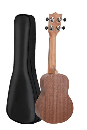 Midex SPA-251 Maun Ağacı Kaliteli Soprano Ukulele Seti