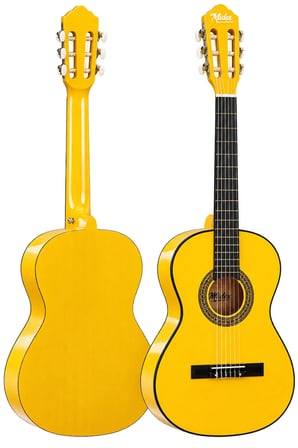 Midex CG-270YLW Sarı Renk Klasik Gitar 4/4 Yetişkin Boy Sap Ayarlı Full Set