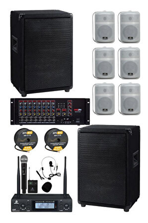 Lastvoice Okul Ses Sistemi İdeal İç-Dış Anfi Hoparlör Sistemi Full Paket-6