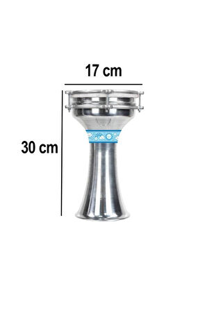 Midex DBK-01BL Çocuklar İçin1 Numara Alüminyum Darbuka Seti 30x17 cm)