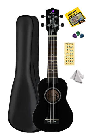 Rennes Soprano Siyah Ukulele (OUTLET)