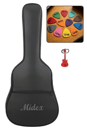 Midex GK-40K Klasik Gitar Çantası Kaliteli Siyah Kılıf