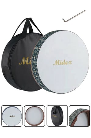 Midex BR-610X 10'lu Bendir Def Toptan Paket Akort Ayarlı EL Tutma Oyuklu Çantalı