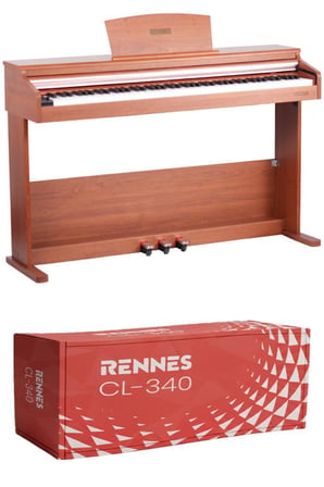 Rennes CL-340OR Tuş Hassasiyetli 88 Tuş Dijital Piyano Profesyonel Ahşap
