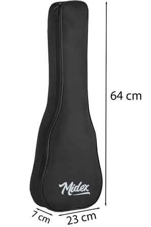 Midex CS-24A-50X Concert Ukulele Çantası 50'li Paket Kaliteli Siyah Kılıf (50 Adet)