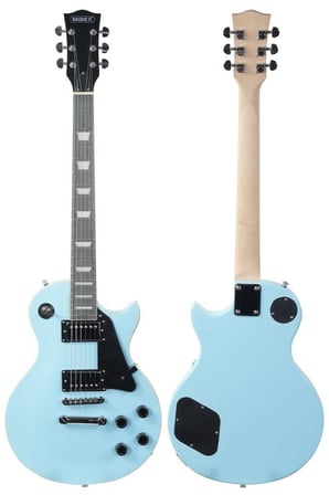 Midex GRX-200LTB Profesyonel Les Paul Kasa HH Elektro Gitar Seti Turkuaz