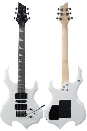 Midex Force-WH Profesyonel Axel Kasa HSH Elektro Gitar Seti Beyaz