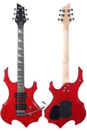 Midex Force-RD Profesyonel Axel Kasa HSH Elektro Gitar Seti Kırmızı