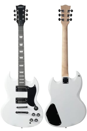 Midex SG-Special-WH Profesyonel SG Kasa HH Elektro Gitar Seti Beyaz