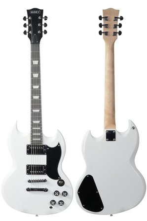 Midex SG-Special-WH Profesyonel SG Kasa HH Elektro Gitar Seti Beyaz