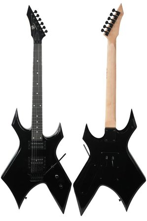 Maxword GT-Line-BK Profesyonel Warlock Kasa HH Elektro Gitar Seti Siyah