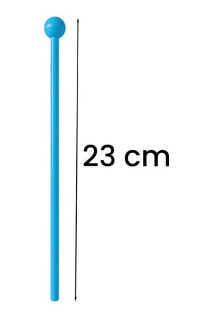 Midex Orf-TFK-23BL Mavi Çocuk Davulu Tokmağı 23 cm Ritim Çubuğu Örf Aleti (Karbon Fiber)