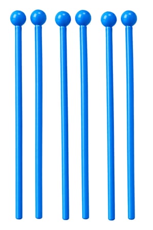 Midex Orf-TFK-23BL 3X Mavi Çocuk Davulu Tokmağı 23 cm Ritim Çubuğu Örf Aleti (Karbon Fiber)