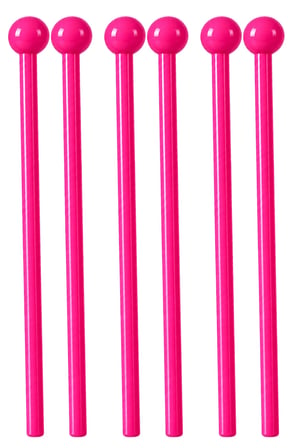 Midex Orf-TFK-23PK 3X Pembe Çocuk Davulu Tokmağı 23 cm Ritim Çubuğu Örf Aleti (Karbon Fiber)