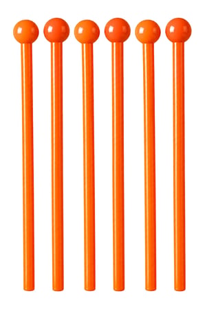 Midex Orf-TFK-23OR 3X Turuncu Çocuk Davulu Tokmağı 23 cm Ritim Çubuğu Örf Aleti (Karbon Fiber)