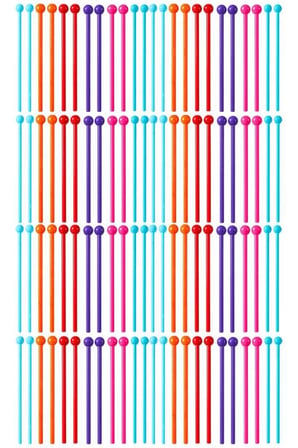 Midex TFK-23-48X Örf Aletleri Seti Davul Tokmağı 23 cm Ritim Çubuğu Paketi Karbon Fiber Toptan Paket-5 (48 Çift)