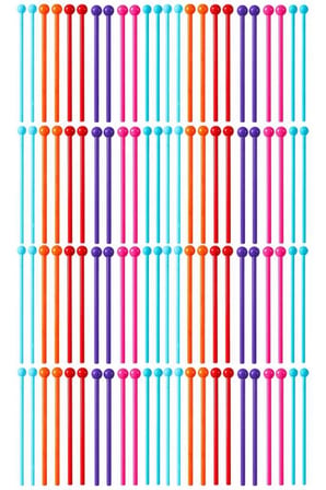 Midex TFK-23-48X Örf Aletleri Seti Davul Tokmağı 23 cm Ritim Çubuğu Paketi Karbon Fiber Toptan Paket-5 (48 Çift)