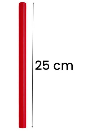 Midex Orf-BT-25RD-3X Kırmızı Çocuklara Özel Ritim Çubuğu 25 cm Eğitici Örf Aleti (Karbon Fiber)