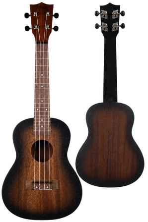 Midex CNT-245SB Kaliteli Sunburs Maun Ağacı Concert Ukulele Seti