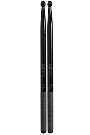 Midex GFK-901BK PRO 5A Profesyonel Kırılmaz Baget Fiber Karbon Drumsticks Siyah Renk Davul Bateri Bageti