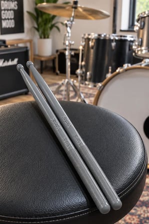 Midex GFK-901GRY PRO 5A Profesyonel Kırılmaz Baget Fiber Karbon Drumsticks Gri Renk Davul Bateri Bageti