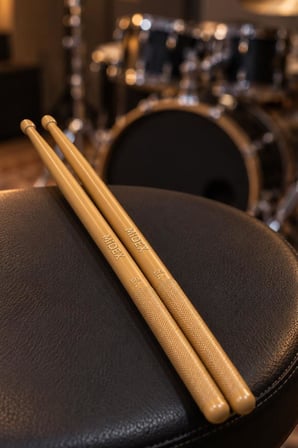 Midex GFK-901WD PRO 5A Profesyonel Kırılmaz Baget Fiber Karbon Drumsticks Ahşap  Renkli Davul Bateri Bageti