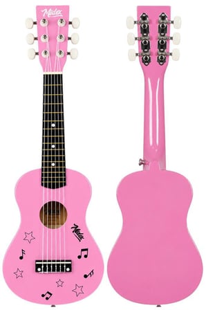 Midex CG-230PK Çocuk Klasik Gitar Seti 3-8 Yaş 23 İnç 58 cm Pembe Çocuk Gitarı Seti
