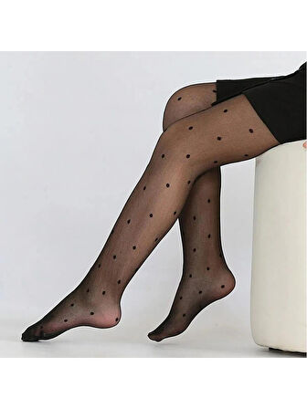 Penti Kız Çocuk Stil Desenli Külotlu Çorap 20 Denye