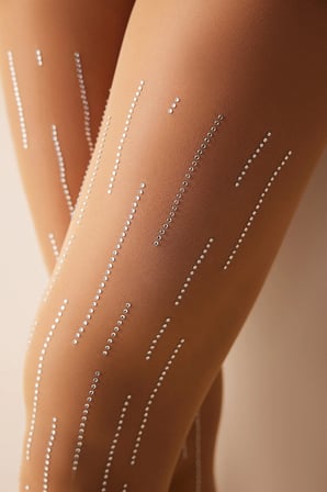 Diamond Line Ten Rengi Külotlu Çorap