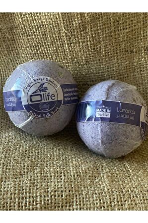 El Yapımı Lavanta Kokulu 2 Adet Banyo Topu (2X100G)