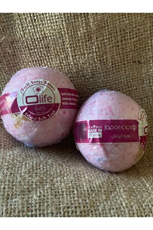 El Yapımı Japon Çiçeği (sakura) Kokulu 2 Adet Banyo Topu (2x100g)