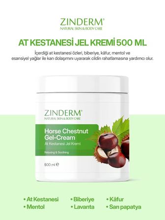 At Kestanesi Jeli, Masaj Kremi 500 ml ( 2 Adet X 500 ml )