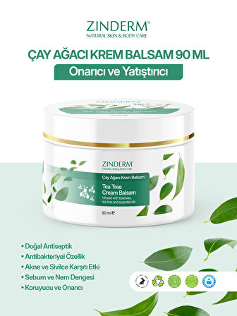Çay Ağacı Yağı Kremi, Balsamı (2 Adet X 90 ml)