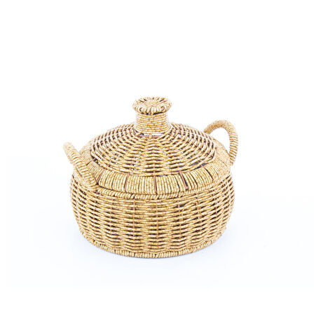 Rattan Kapaklı Büyük Sepet