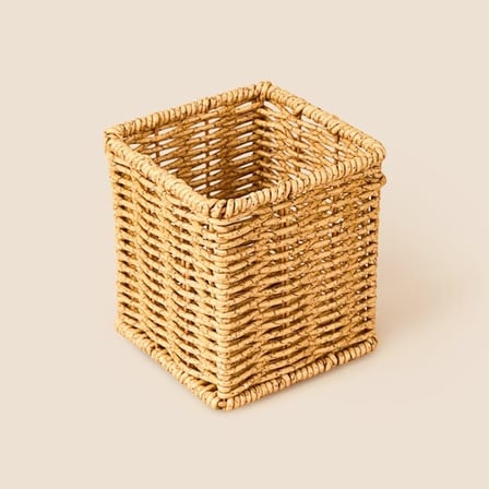 Mien Rattan Kaşıklık - Kahverengi - 10x10x12 cm