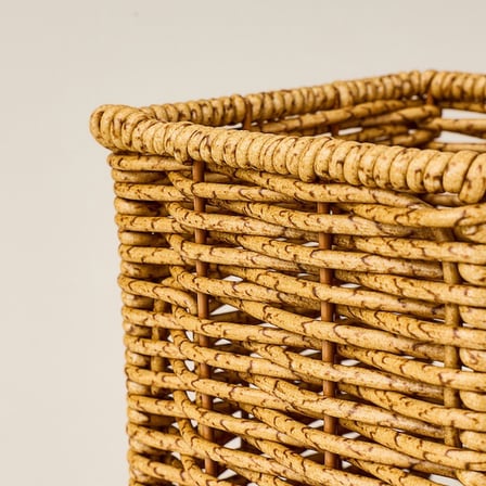 Mien Rattan Kaşıklık - Kahverengi - 10x10x12 cm