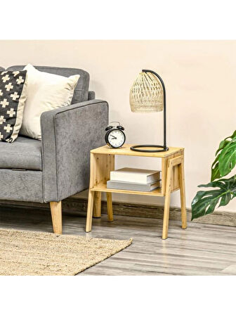 Mien MEN JWFU5392 Bambu Sehpa 29,3 x 37,2 x 42,6 cm